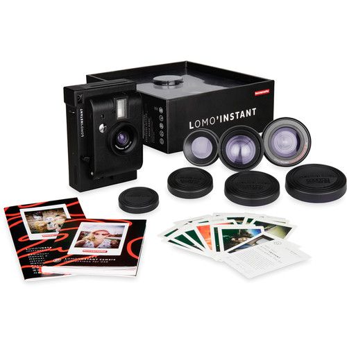 Lomography Lomo'Instant Camera & 3 Lenses (Black)