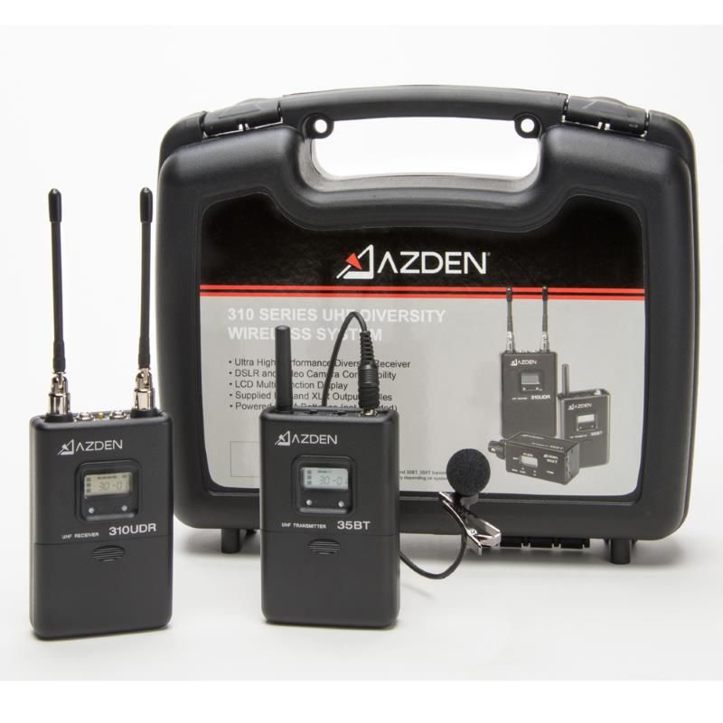 Azden 310LT UHF On-Camera Body-Pack System ** 566.125-589.875 MHz Tx-Rx Kit