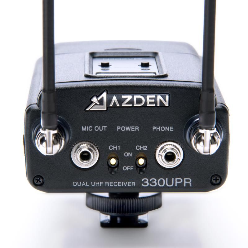 Azden 330LH UHF On-Camera Hand-Held & Body-Pack System 566.125-589.875 MHz Tx-Rx Kit