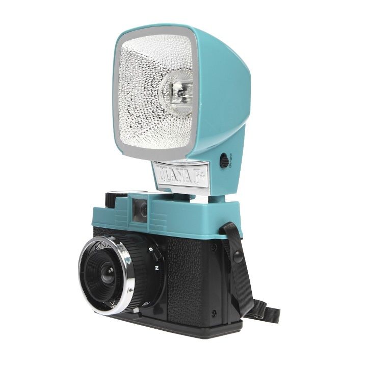 Lomography Diana Mini 35mm Camera & Flash (Teal and Black)