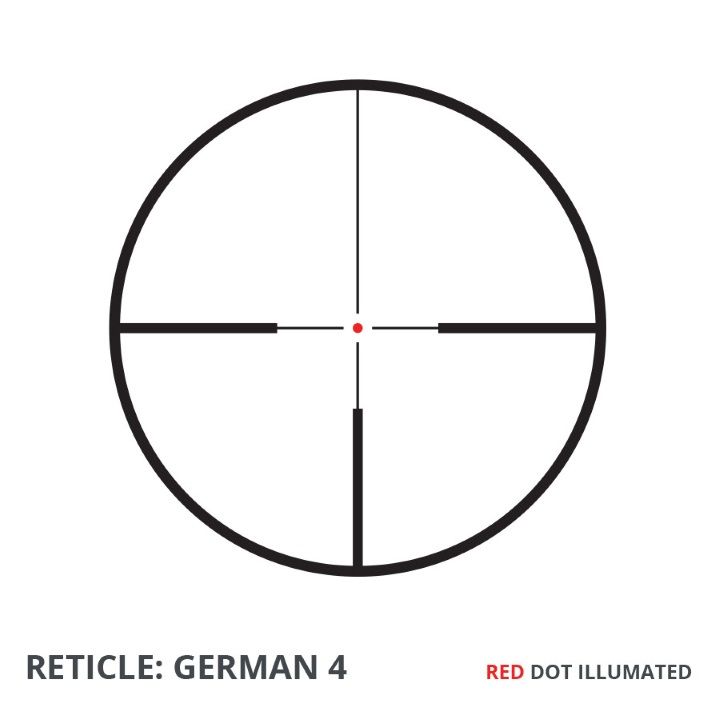 Vanguard Endeavor RS IV 2.5-10x50 German 4 Illuminated Reticle Riflescope **
