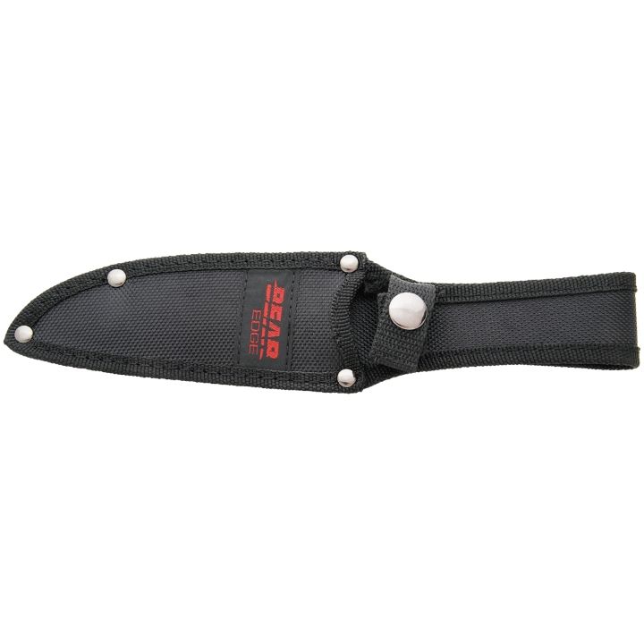 Bear Edge Brisk 1.0 9 3/4" Black Fixed Blade Knife with Ballistic Sheath