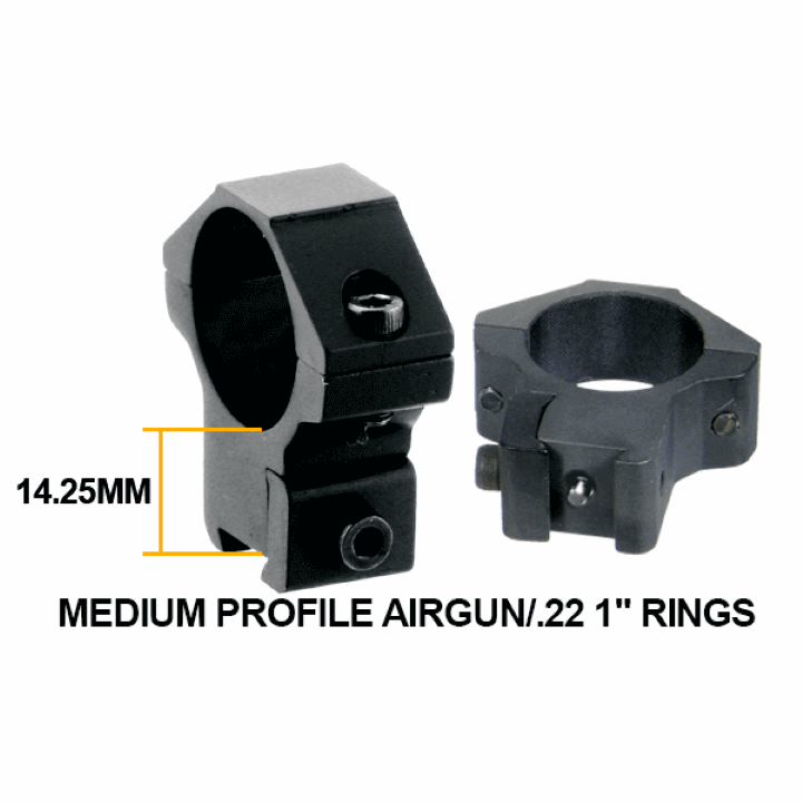 Leapers UTG 4x32 Airgun Scope with .22 Airgun Rings Rings