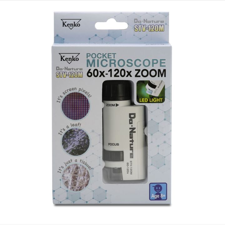 Kenko Pocket Microscope with LED Light 60x 120x