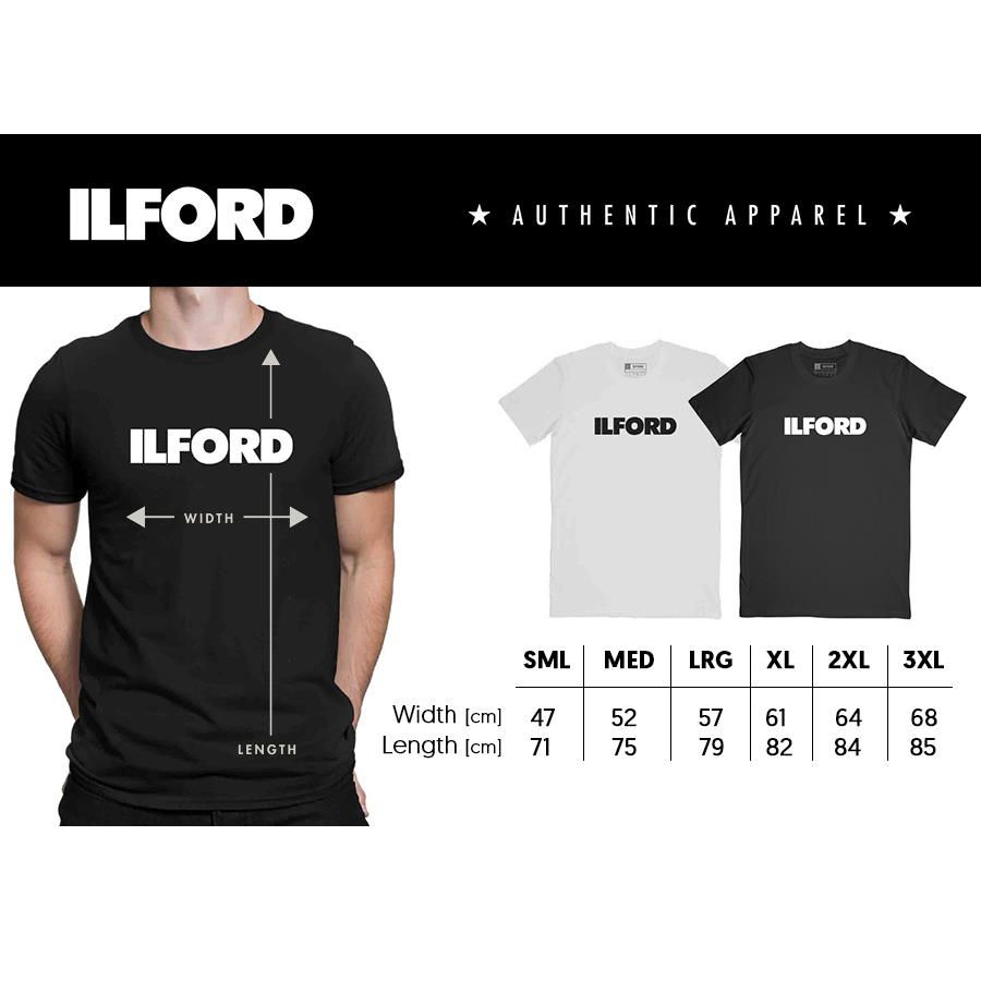 Ilford Black T-Shirt XX-Large