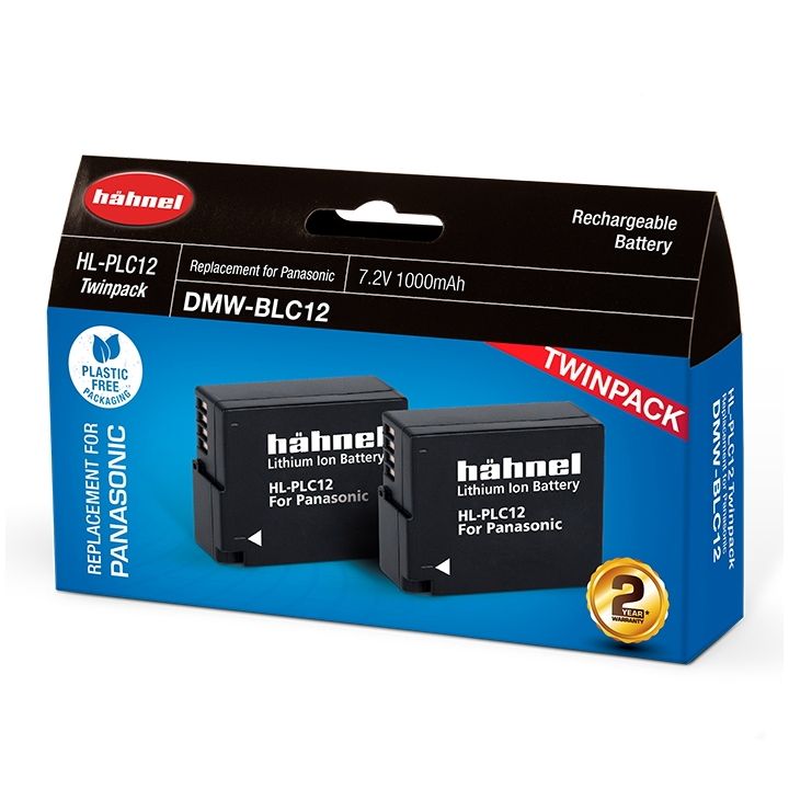Hahnel Digital Still battery HL-PLC12 Twin Pack for Pana 1000mAh 7.2V