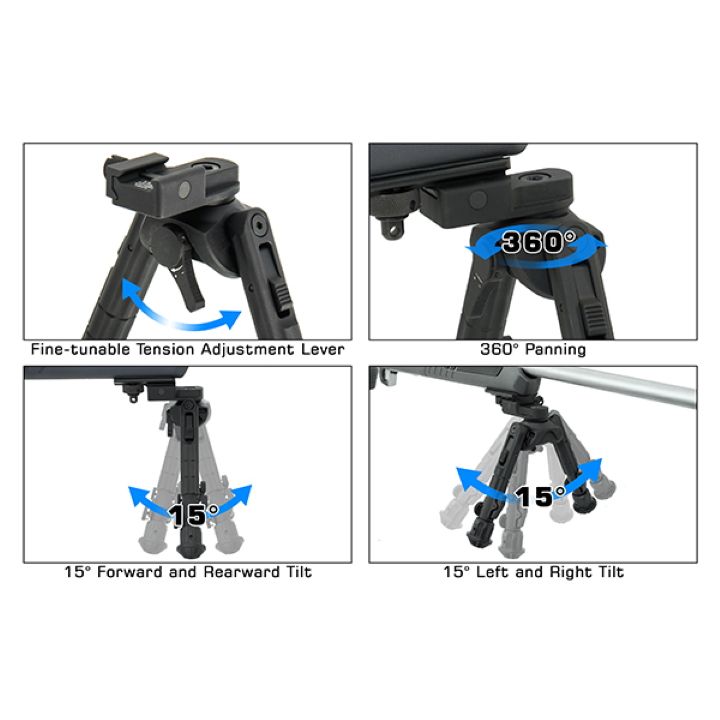 Leapers UTG Recon 360 Bipod with 8"-12" Picatinny **