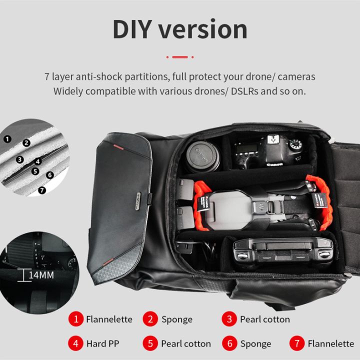 CYNOVA Drone Camera Multi Function Backpack DJI Mavic 3 Partitioned to fit all Mavics
